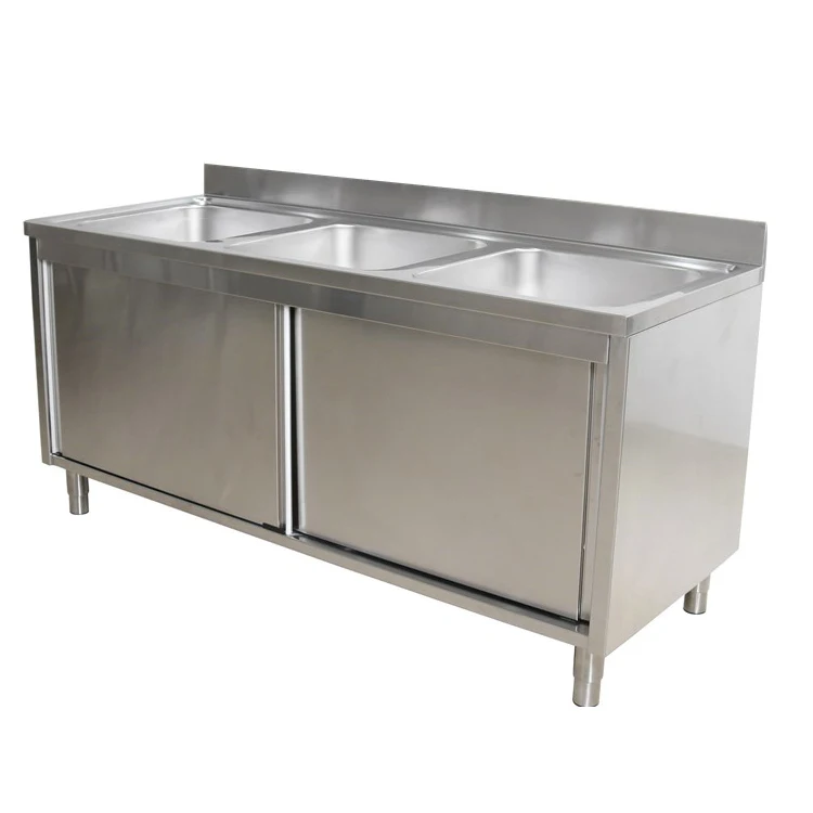 

Hotel Supplier Philippines Kitchen Sink With Table/Large Customized Kitchen Bench Cabinet With Dishwasher Sink For Sale
