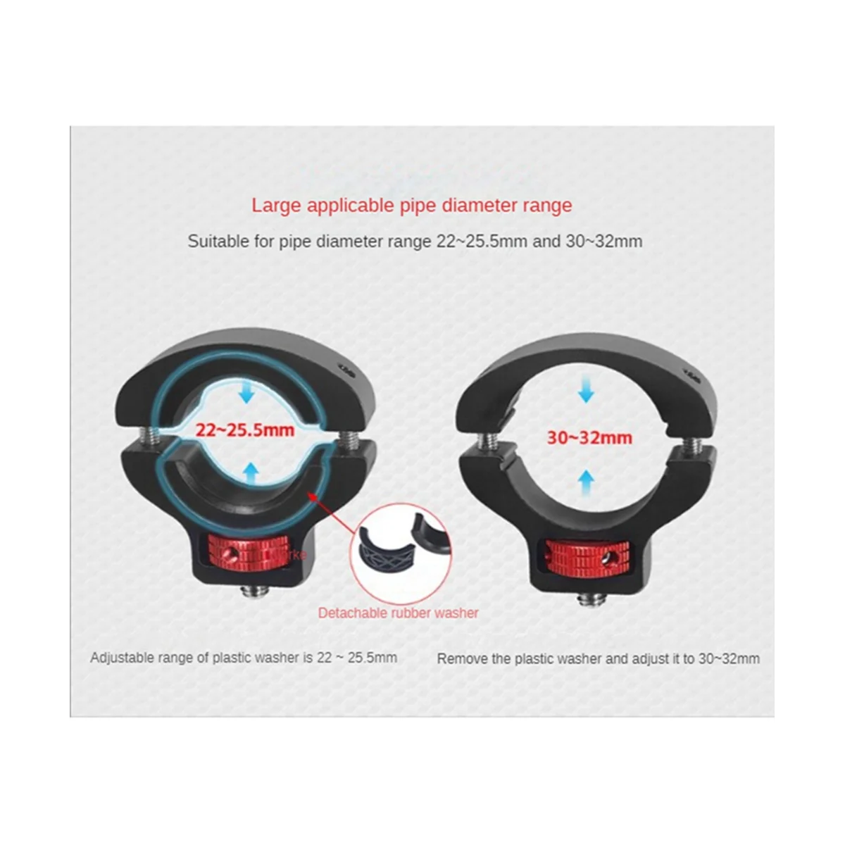 Camera Accessories Adjustable Anti-Reverse 45661 Screw Clamp Side Reinforcement Diameter Riding