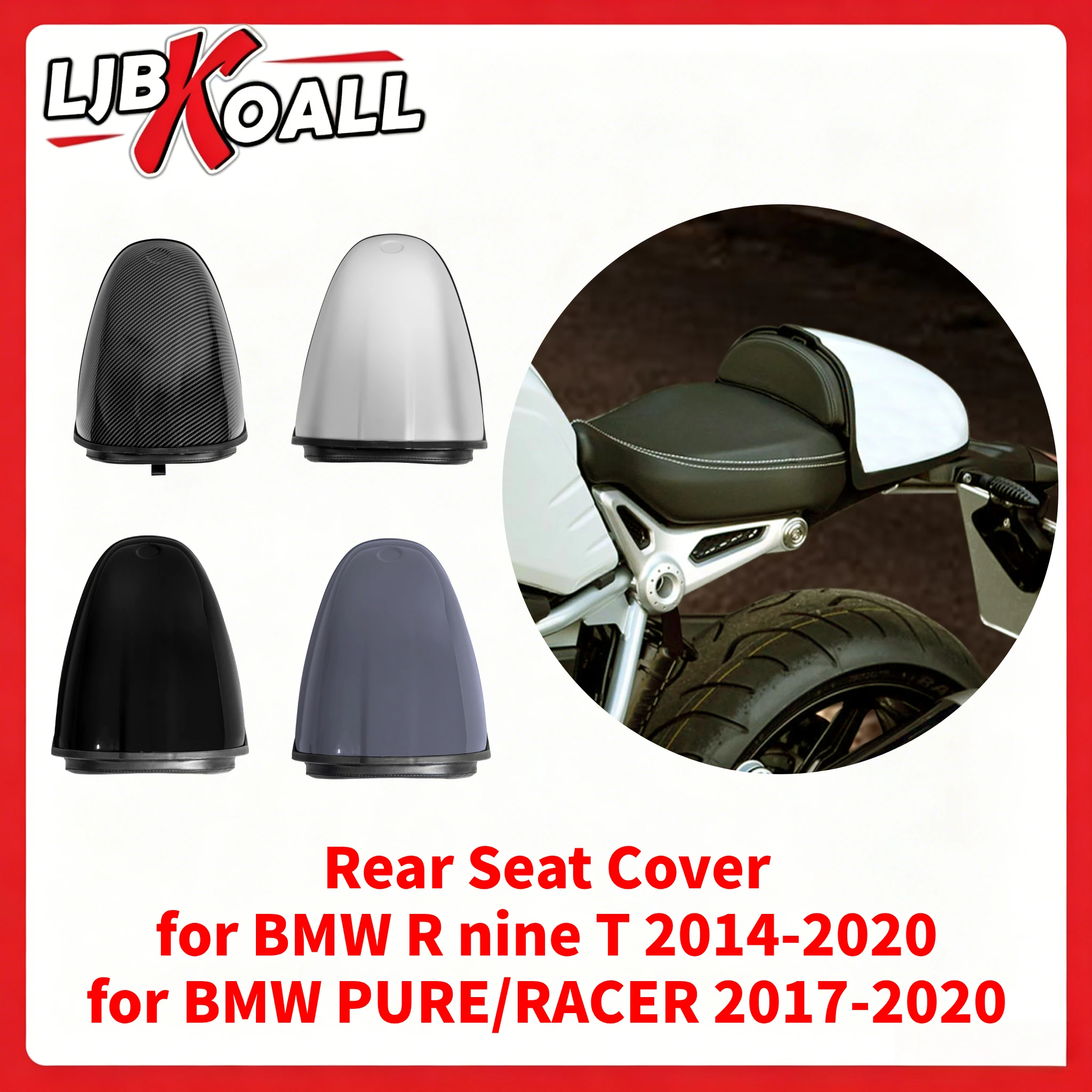 

Rear Seat Cover for BMW R Nine T 2014-2020 Rear Solo Seat Cowl for BMW PURE/RACER 2017-2020 Passenger Pillion Fairing Accessorie