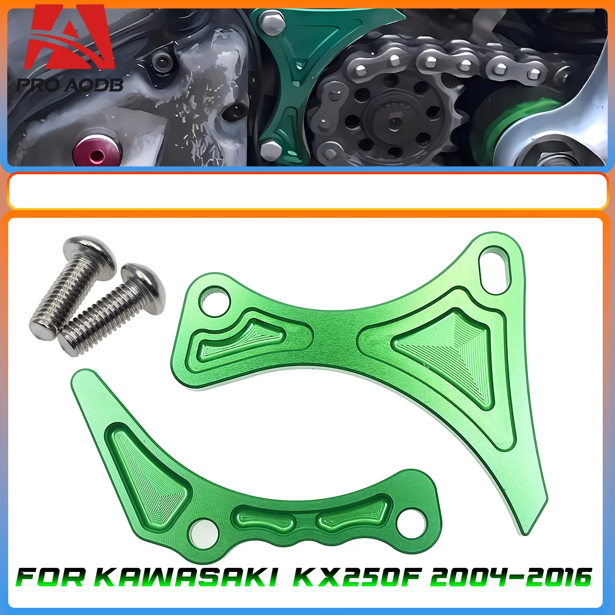

Motorcycle CNC Guard Cover Chain Sprocket Cover Engine Protector For Kawasaki KXF KX 450F 250F KX250F 2004-2016 KX450F 2006-2015