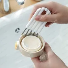 Random Color, Single Product Kitchen Household Artifact Milk Bottle Thermos Cup Groove  Cleaning Multi-functional Cleaning Brush