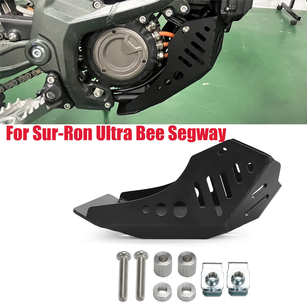 Motorcycle Electric Dirt Bike Engine Guard Fender Chassis Skid Plate Pan Protector Cover Aluminum For Sur-Ron Ultra Bee Segway