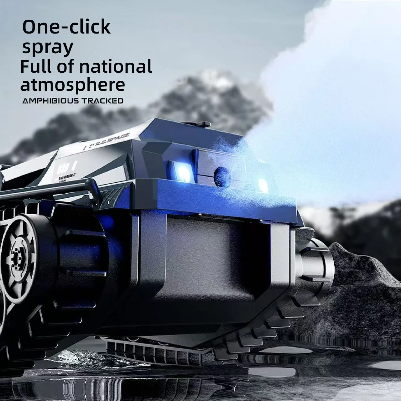 أداة زاحف الصخور برمائية 4WD الأكثر مبيعًا - مركبة Blockbuster للطرق الوعرة مع جهاز تحكم عن بعد لاسلكي 2.4G، كهربائية للأطفال