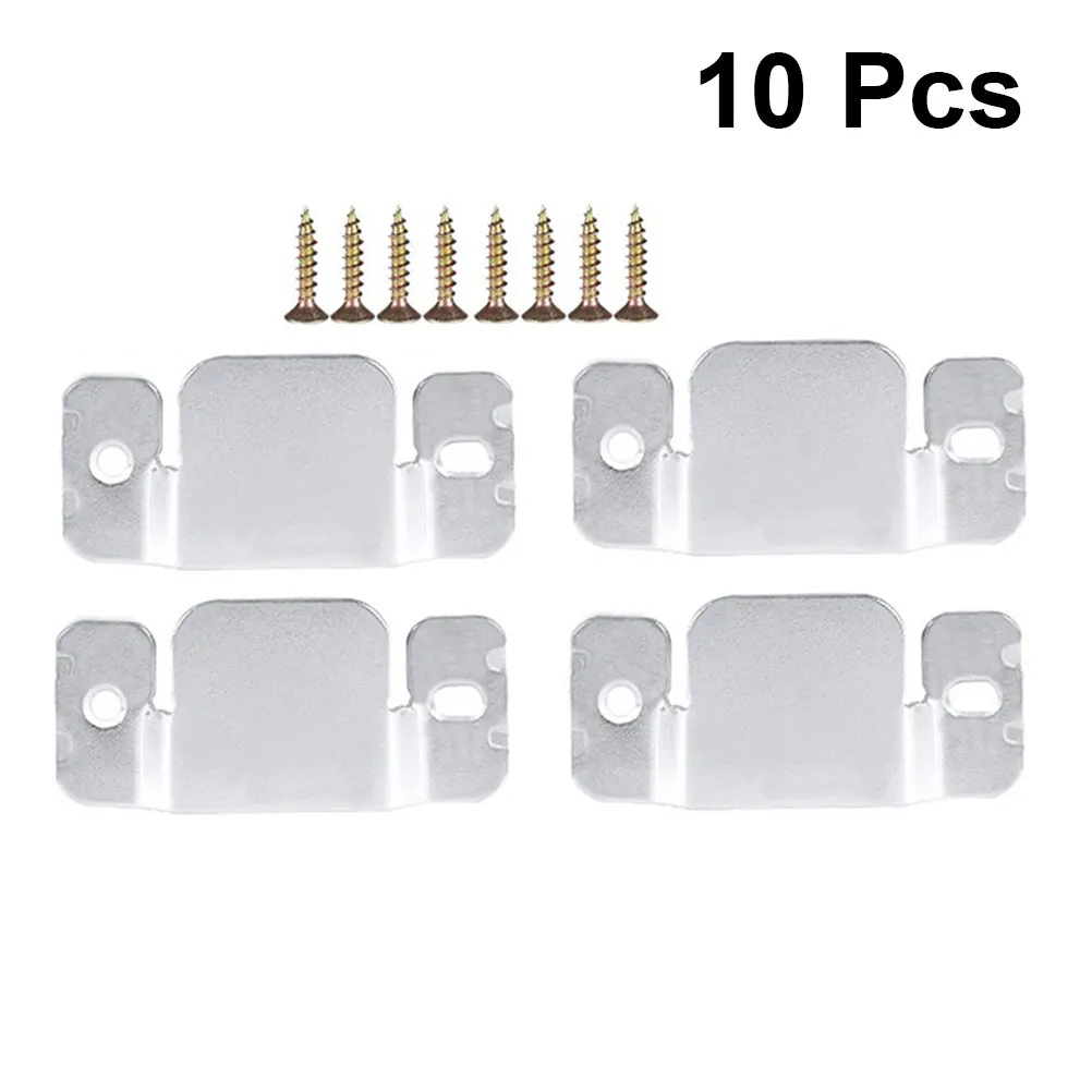 

10 шт. универсальных металлических соединительных кронштейнов для диванов, усиленные, для секционной мебели, серебристые