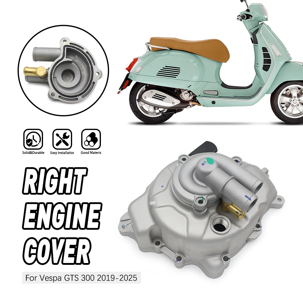 

Motorcycle Accessories Right engine cover Stable For Piaggio Vespa GTS 300 GTV MP3 300 2019 2020 2021 2022 2023 2024 2025