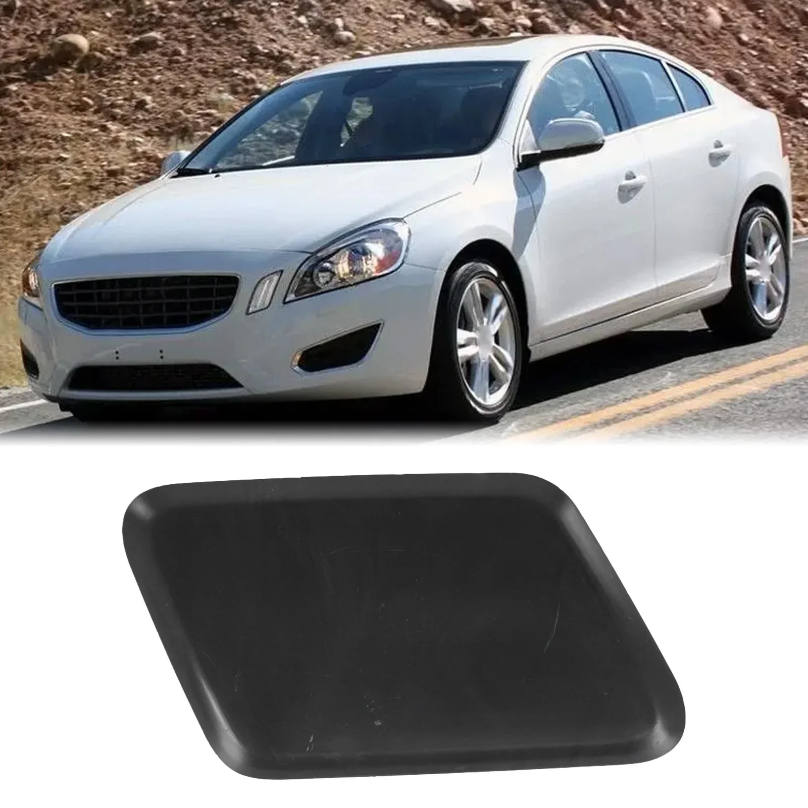 

Color As Shown Front Bumper Headlight Washer Right Headlight Washer Cover Front Right Placement For Headlight Washer Nozzle