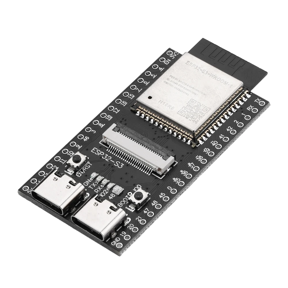 ESP32-S3 CAM Development Board 2.4G Wifi BT Module OV2640/OV5640 Camera Module onboard ESP32-S3 WROOM-1 N16R8 Module Dual Type-C