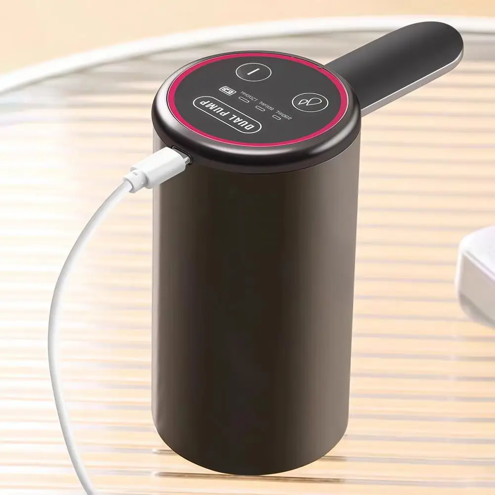 Desktop Water Dispenser Electric Water Dispenser Pump with Dual Motor Rechargeable Automatic Bottle Top Dispenser for Home