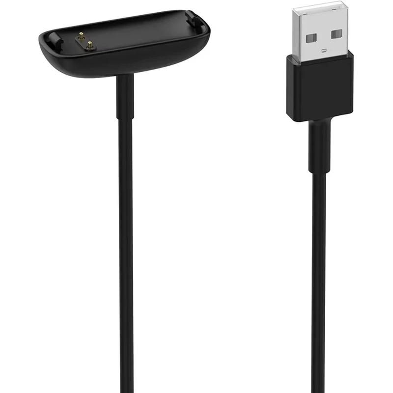 DT23 For Fitbit Inspire 3 Smartwatch Accessory Replacement USB Charging Cable Band Cord 100cm PVC
