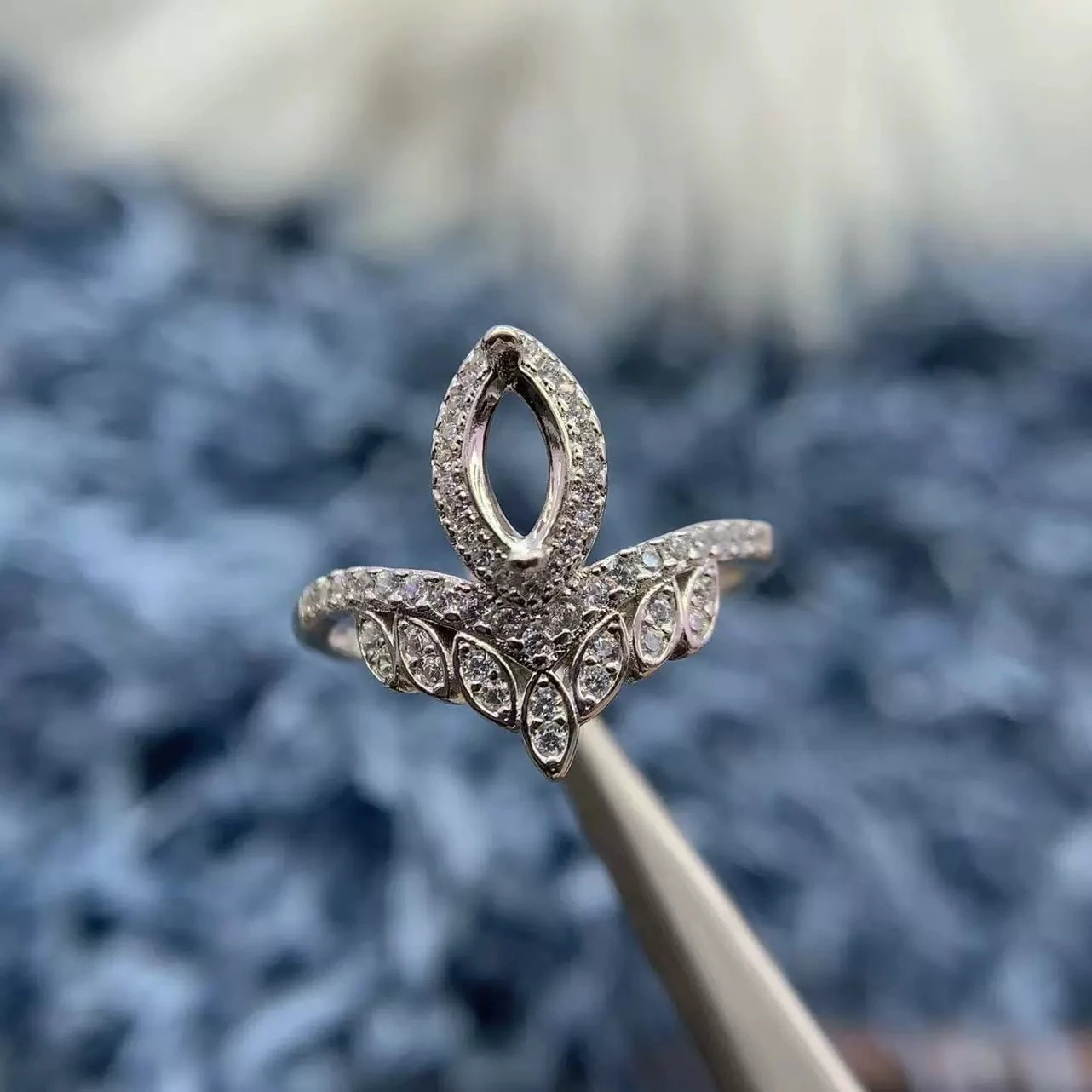 

MeiBaPJ инкрустация в форме конского глаза 4*8 мм S925 изысканное серебро DIY кольцо с бриллиантом для женщин подарки Шарм универсальные ювелирные изделия оптом