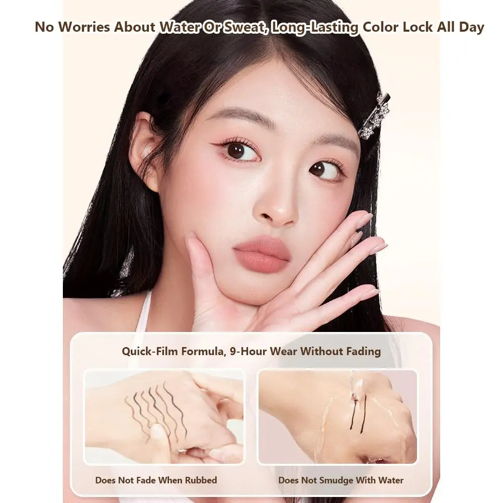 오래 지속되는 젤 아이라이너 펜슬 얼룩 방지 부드러운 초미세 팁 아이라이너 초미세 팁 정확한 라인 컬러풀 아이 라이너