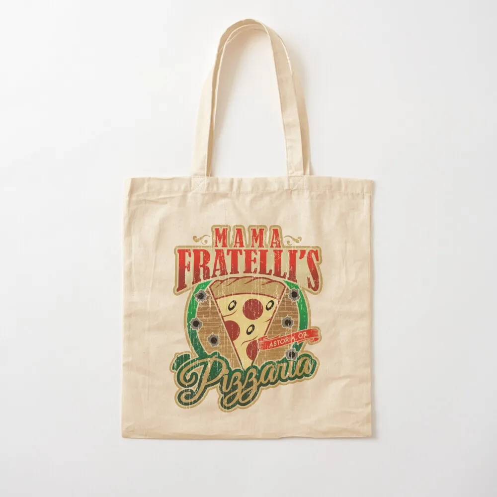 

Mama Fratelli's Pizzaria Tote Bag tote bags aesthetic canvas shopping bag eco pack Canvas Tote Bag