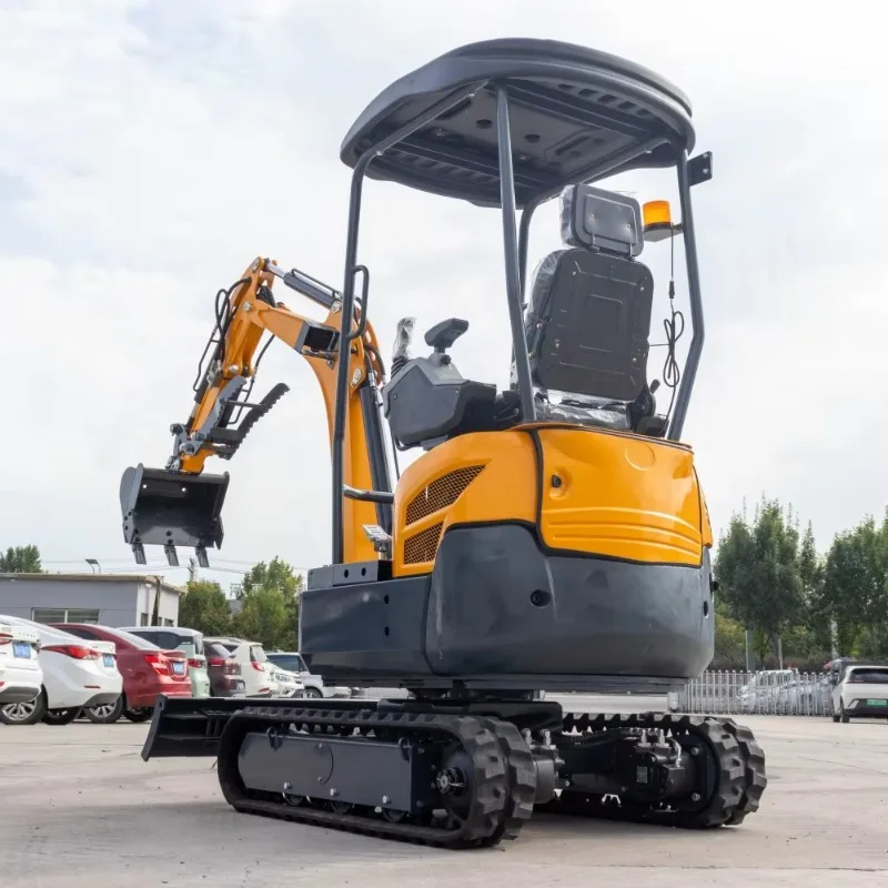 Global Hot Sale Hydraulic Small Excavator Farm Engineering Courtyard 2 Ton Mini Excavator Crawler Micro Excavator