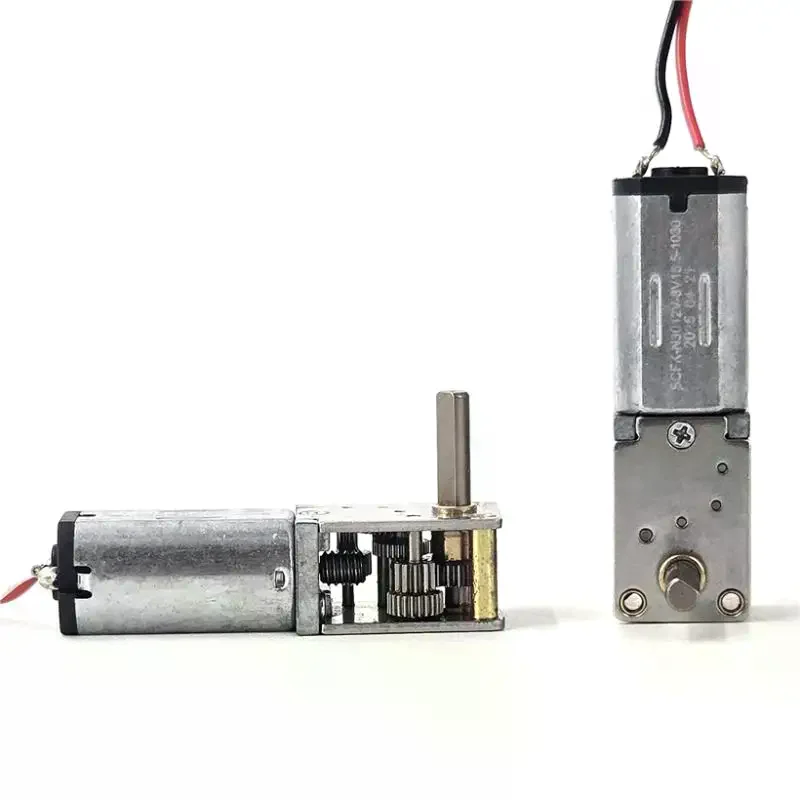 1pc DC3V-6V 5V 10RPM Slow Speed Large Torque Reduction Motor Right Angle D-shaft Car Robot Mini N30 Metal Gearbox Gear Motor