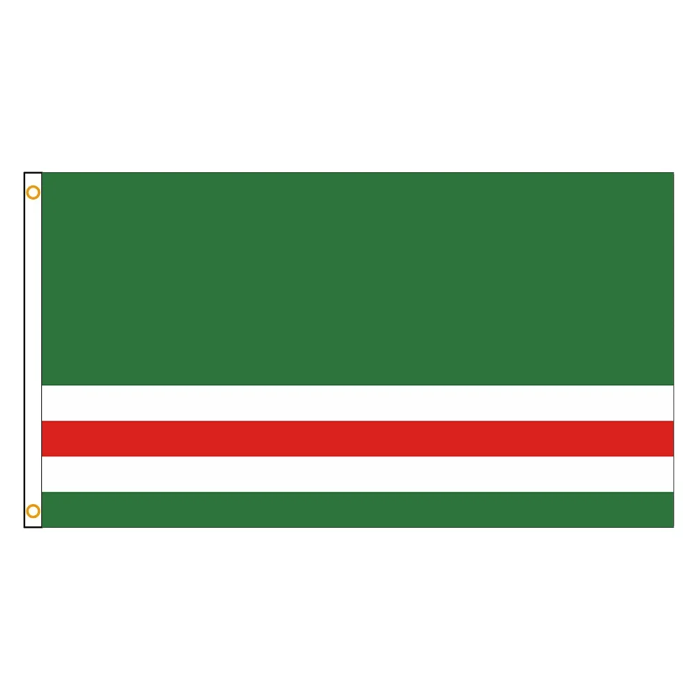 FLAGDOM 90x150cm Chechen Republic Flag Polyester Printed Banner For Decor