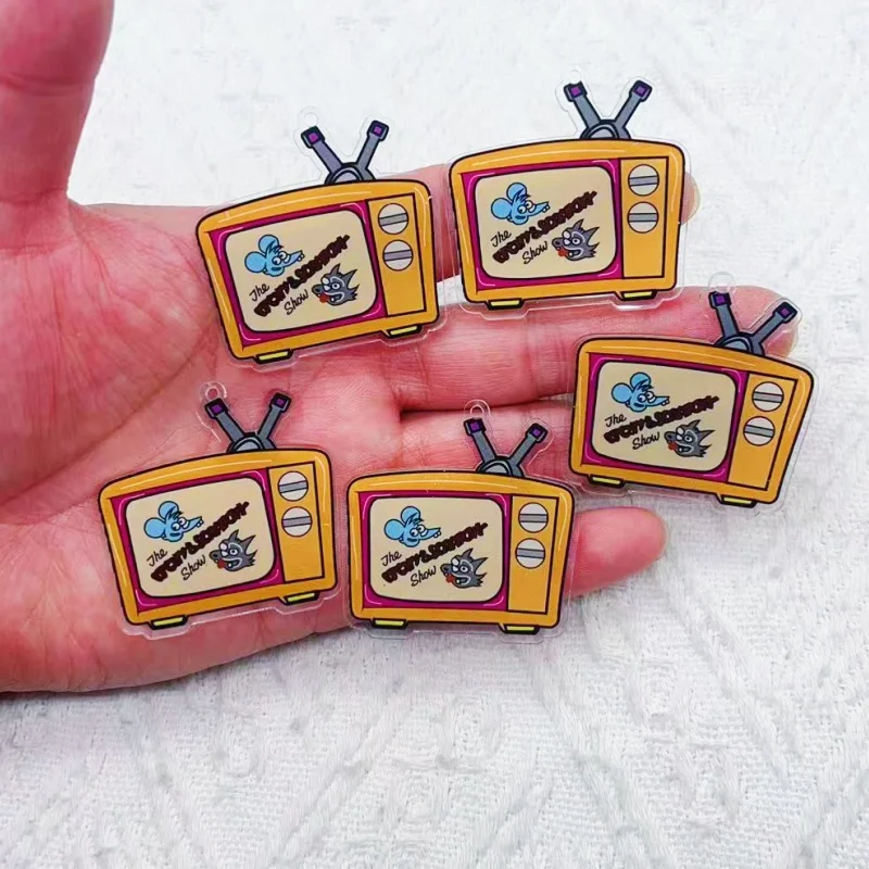 10 pieces of retro cartoon TV jewelry necklace bracelet earring pendant DIY crafts