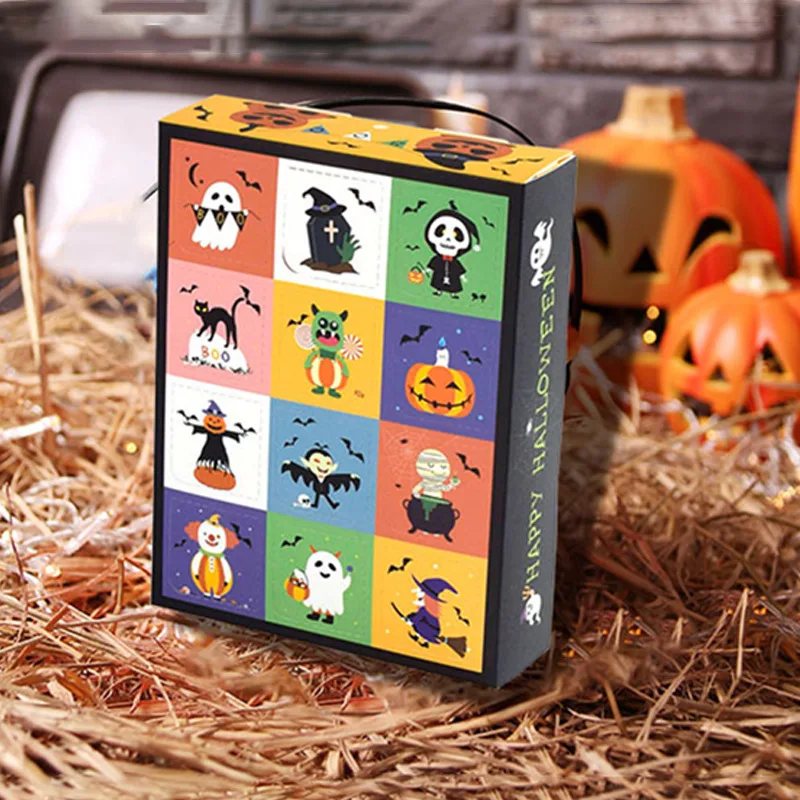 Halloween Mystery Box 12 Lattice Empty Boxes For Packaging Gift Sugar Chocolate Candy Box Halloween Decoration Party For Kids