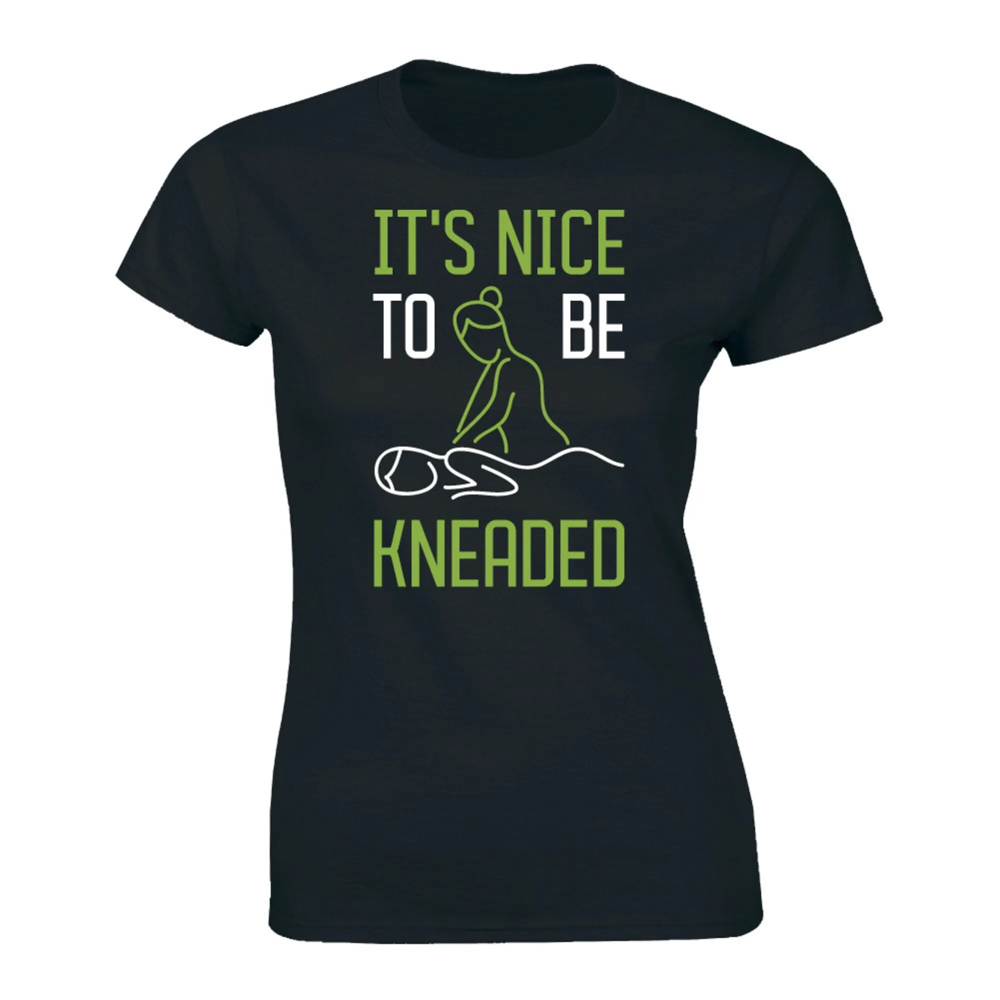 It's Nice To Be Kneaded Wellness T-Shirt Therapist Massage Therapy Tee Women's