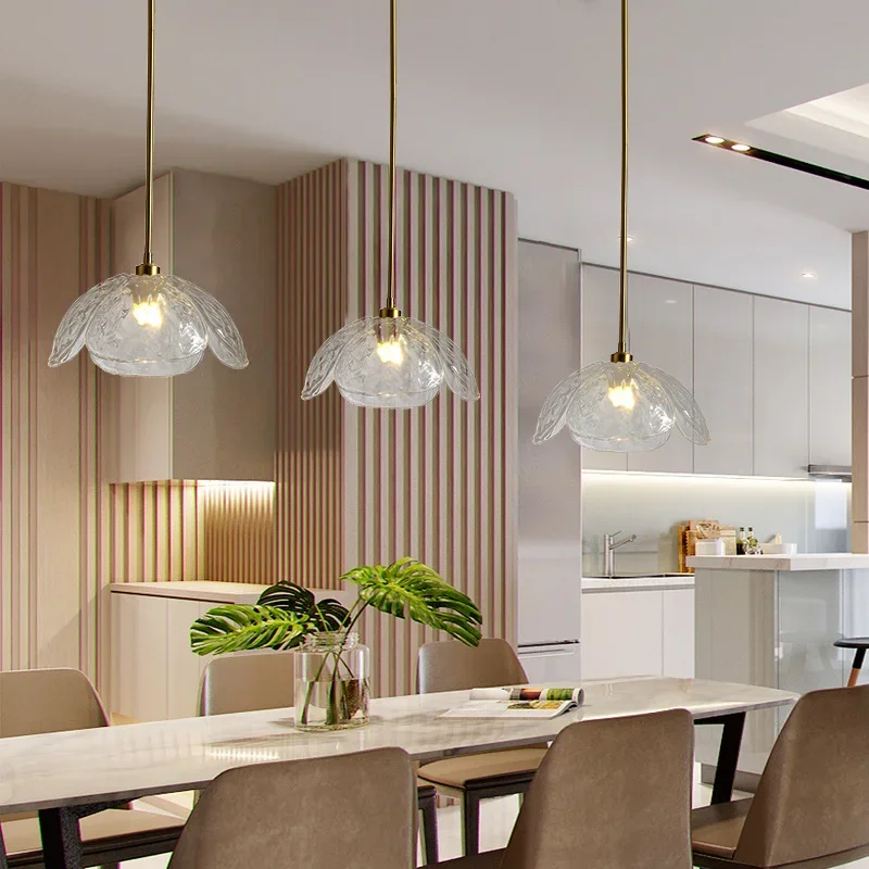 SANDYHA الحديثة الأنيقة أربع أوراق البرسيم قلادة LED مصباح تركيبة إضاءة فريدة من نوعها لغرفة الطعام غرفة نوم دراسة المنزل الأنيق