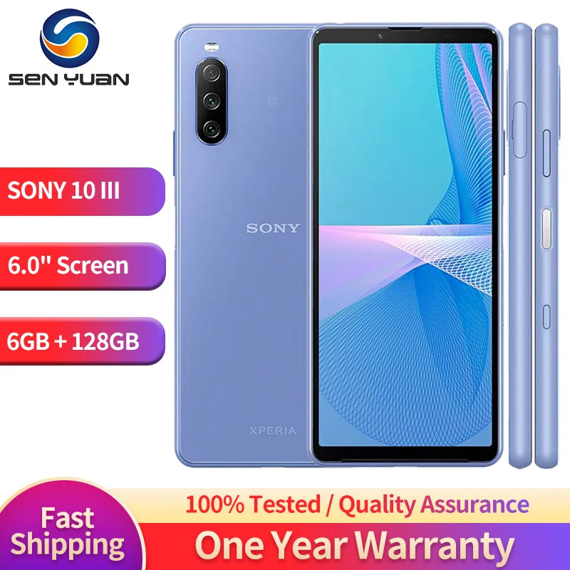 Original Unlocked Sony Xperia 10iii 10 iii 5G Dual Sim XQ-BT52 6.0