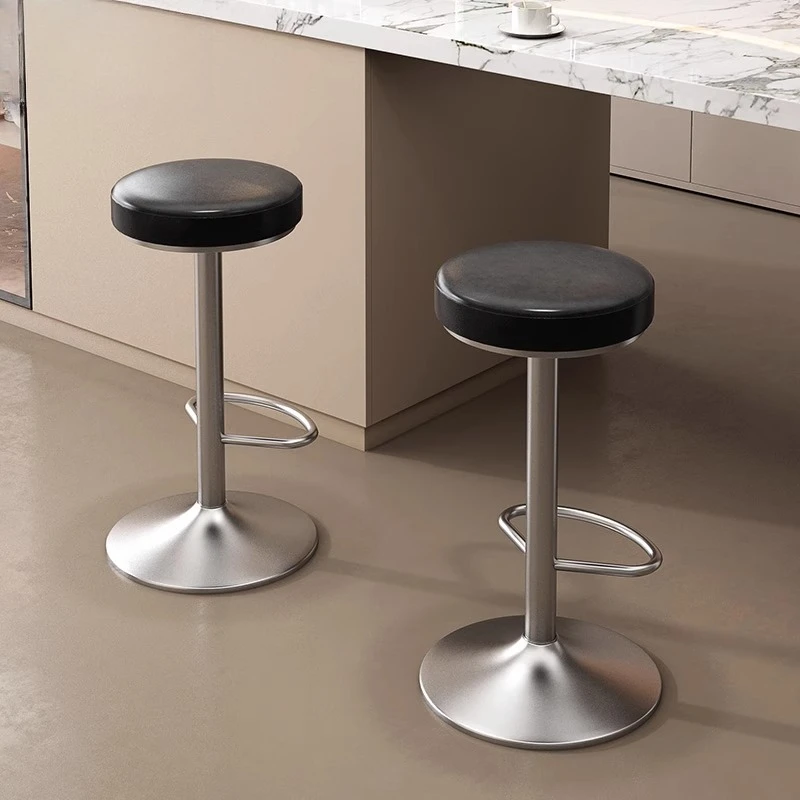 

Nordic Simple Light Luxury Bar Chair Home Designer Creative Comfortable Bar Stool Liftable Iron Leisure High Stool Dining Stools