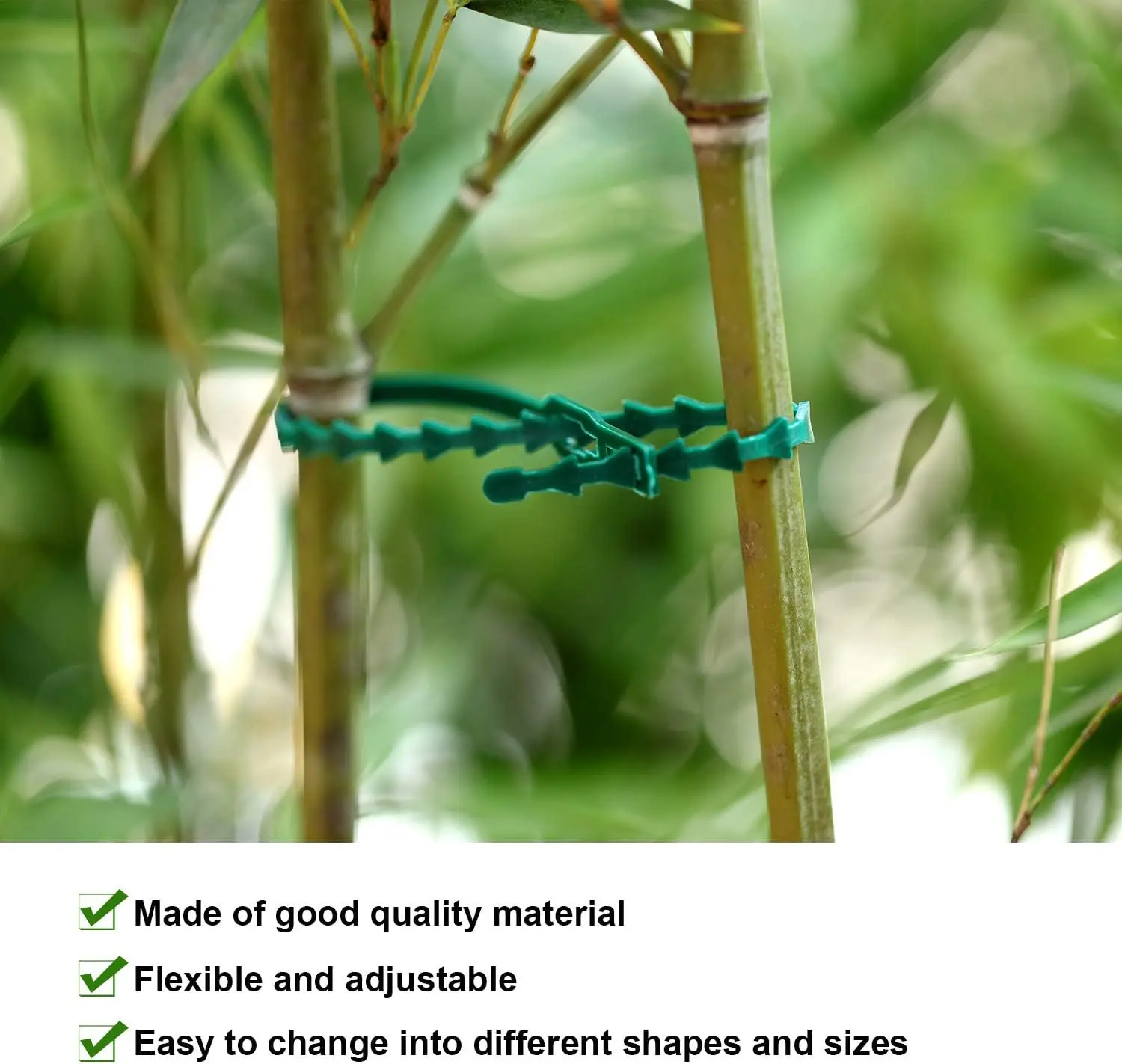 Laços De Cabo De Jardim Reutilizáveis, Laço De Plástico Auto-Bloqueio, Suporte De Planta, Prendedor Zip Loop, Envoltório De Fio, Ajustável, 50Pcs