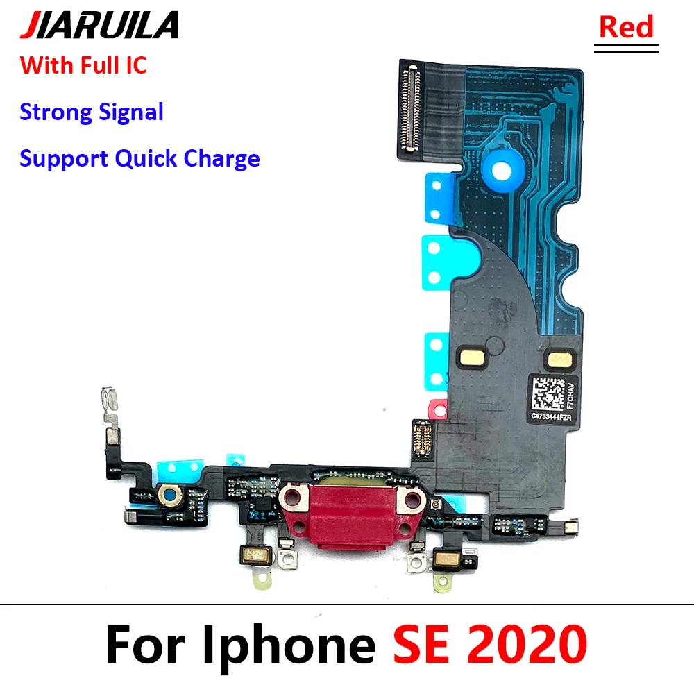 For iPhone Se 2020 Dock Connector Micro USB Charger Charging Port Flex Cable Microphone Board