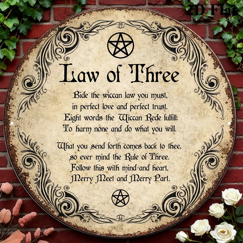 CIFBUY Vintage Wicca Triple Goddess Aluminum Wall Art Waterproof Durable Rustproof Metal Sign For Home Room Decor