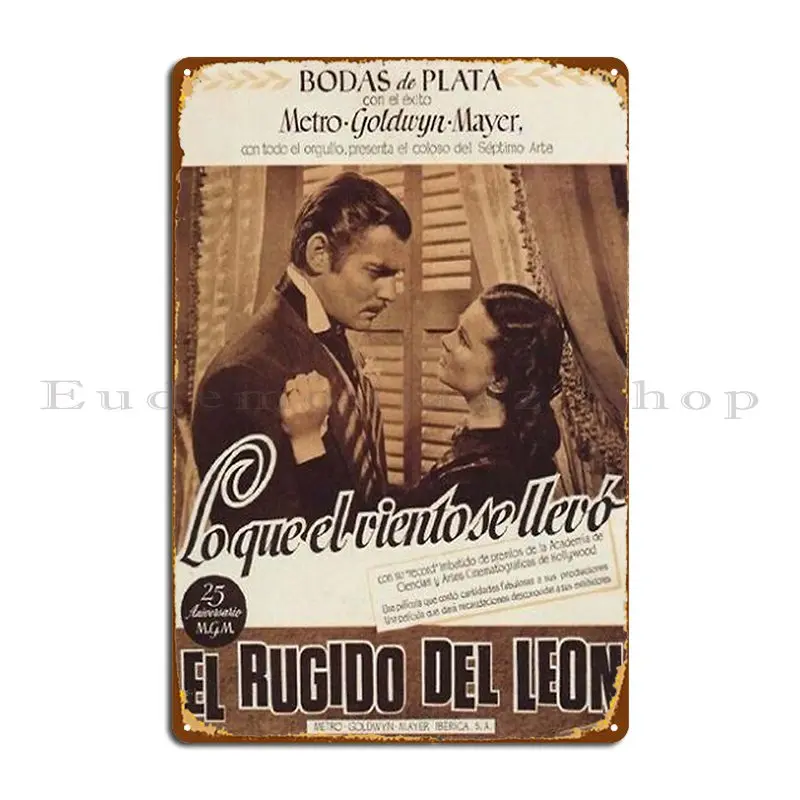 Металлический плакат El Rugido Del Leon, Настенный декор, кинотеатр, гараж, дизайн гаража, оловянный плакат