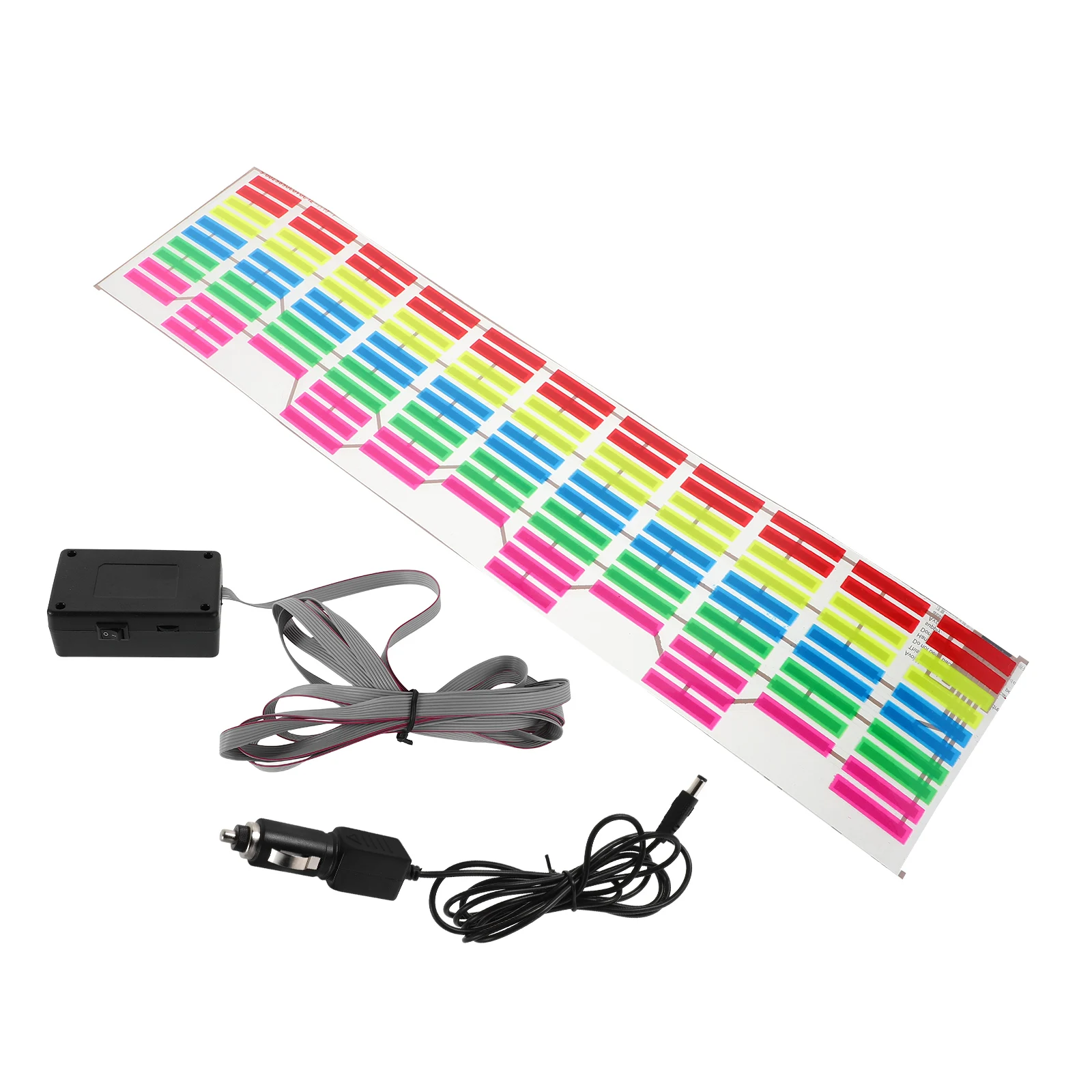 

Multicolor Sound Activated Led Car Rhythm Lights Voice Control Music Sticker Decorative Lamp For Automotive Interior Accessories