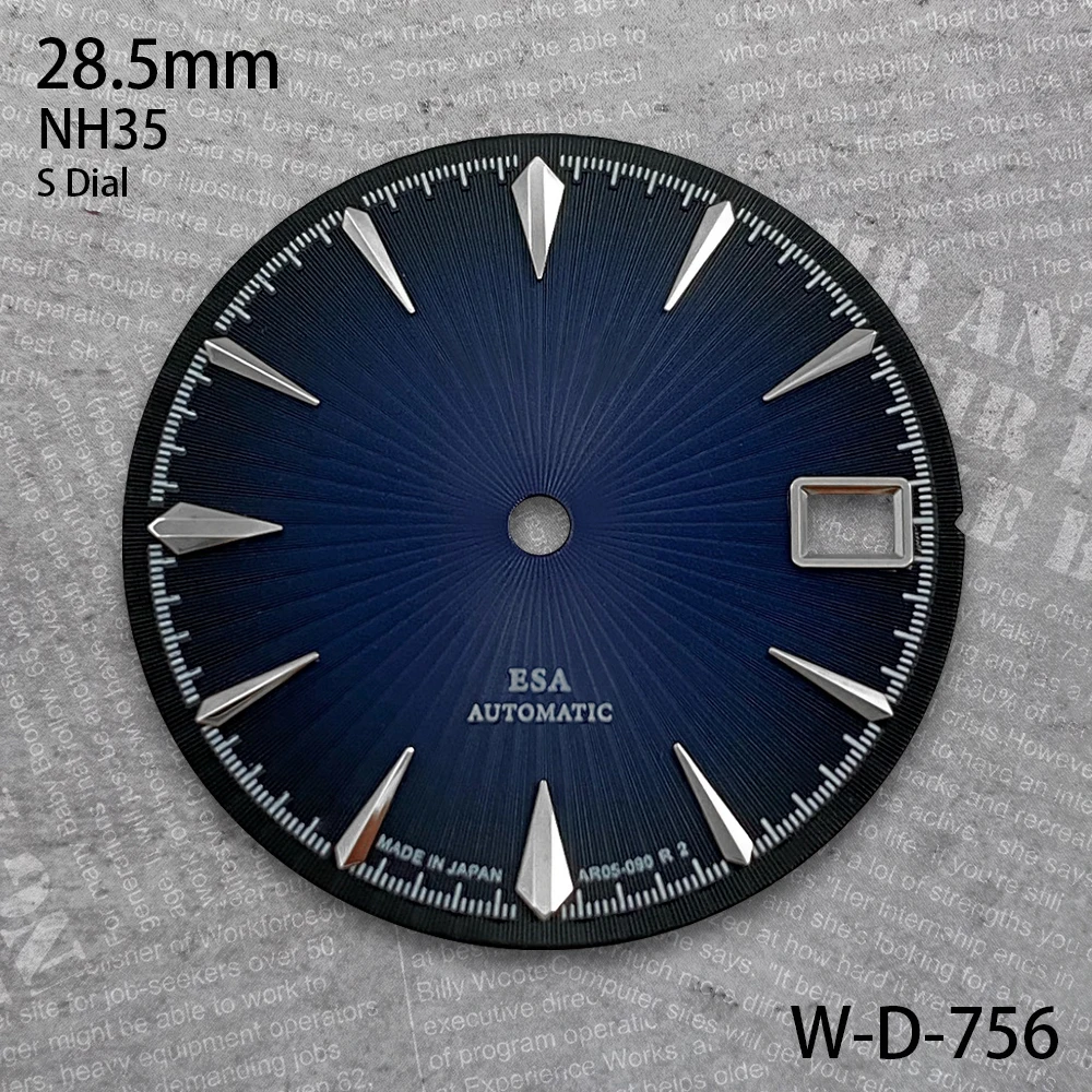 28.5mm Cocktail S Dial Suitable For NH35/NH36 Automatic Movement Vertical Grain Dial High-Quality Watch Modification Accessories
