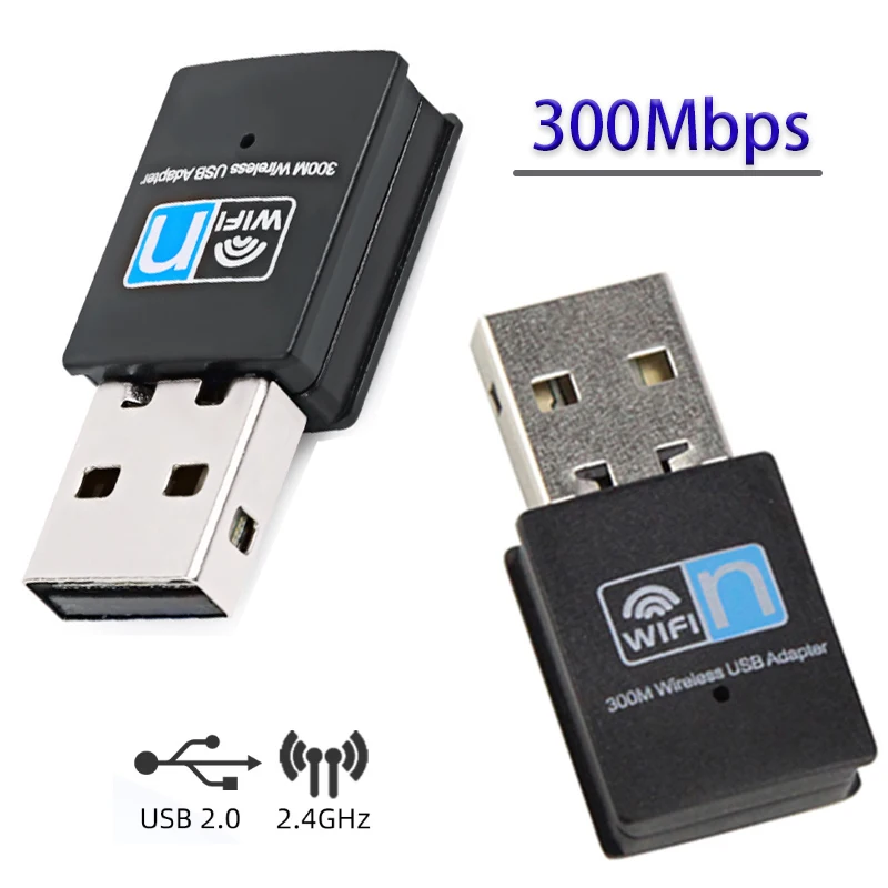 

300Mbps wireless network card Game USB network adapter wireless USB Adapter WiFi signal receiving transmitter driver free 2.4GHz