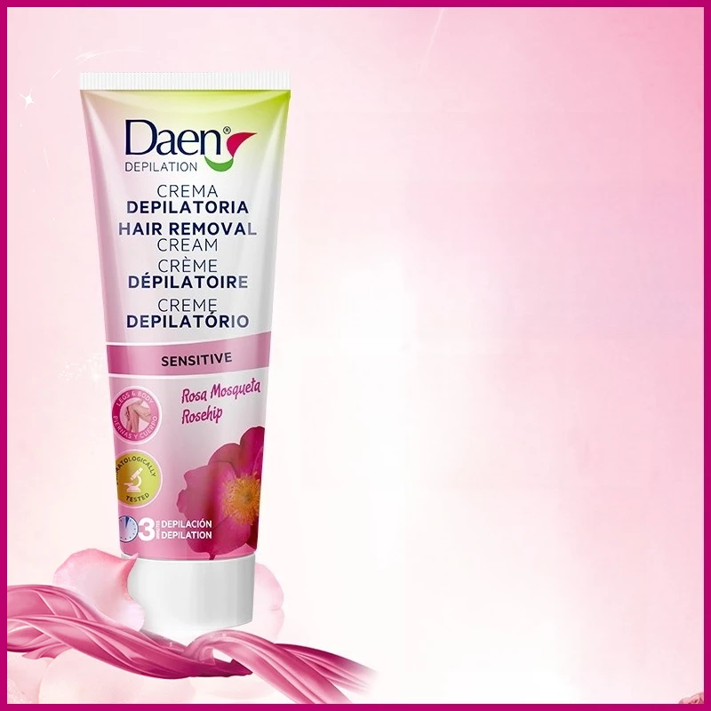 DAEN Spanish Hair Removal Cream, For Arms, Legs, Underarms & Bikini Area, Non-Permanent & Unisex, Student-Friendly