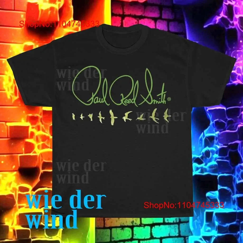 Novo paul reed smith guitarras símbolo logotipo t camisa masculina engraçado tamanho s a 5xl vintage lavado respirável moda confortável elegante