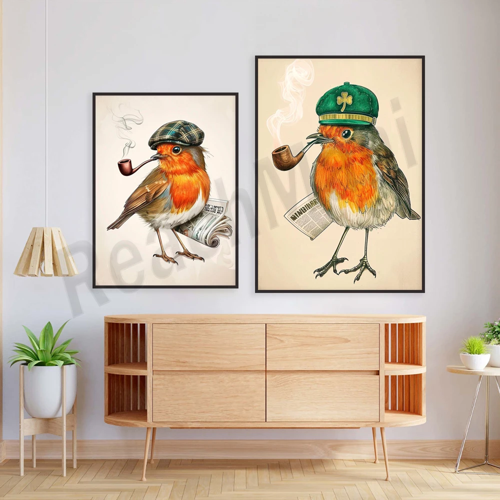 روبن التدخين القابل للطباعة، طباعة شامروك الأيرلندية لعيد القديس باتريك، روبن، ملصق عيد القديس باتريك