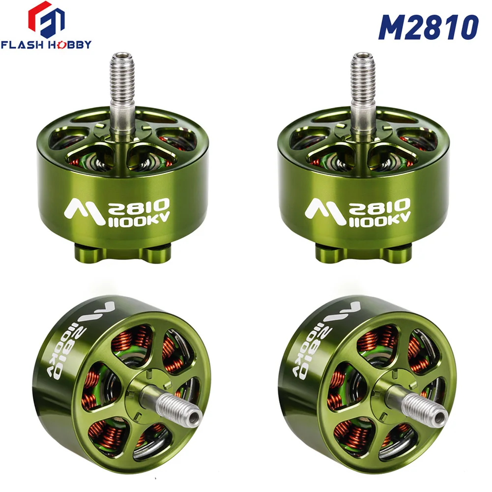 4 Pieces FLASHHOBBY Mars M2810  1100KV Brushless Motor 3-6S LiPo for RC FPV Drone Freestyle Long Range DIY Parts thumbnail 5