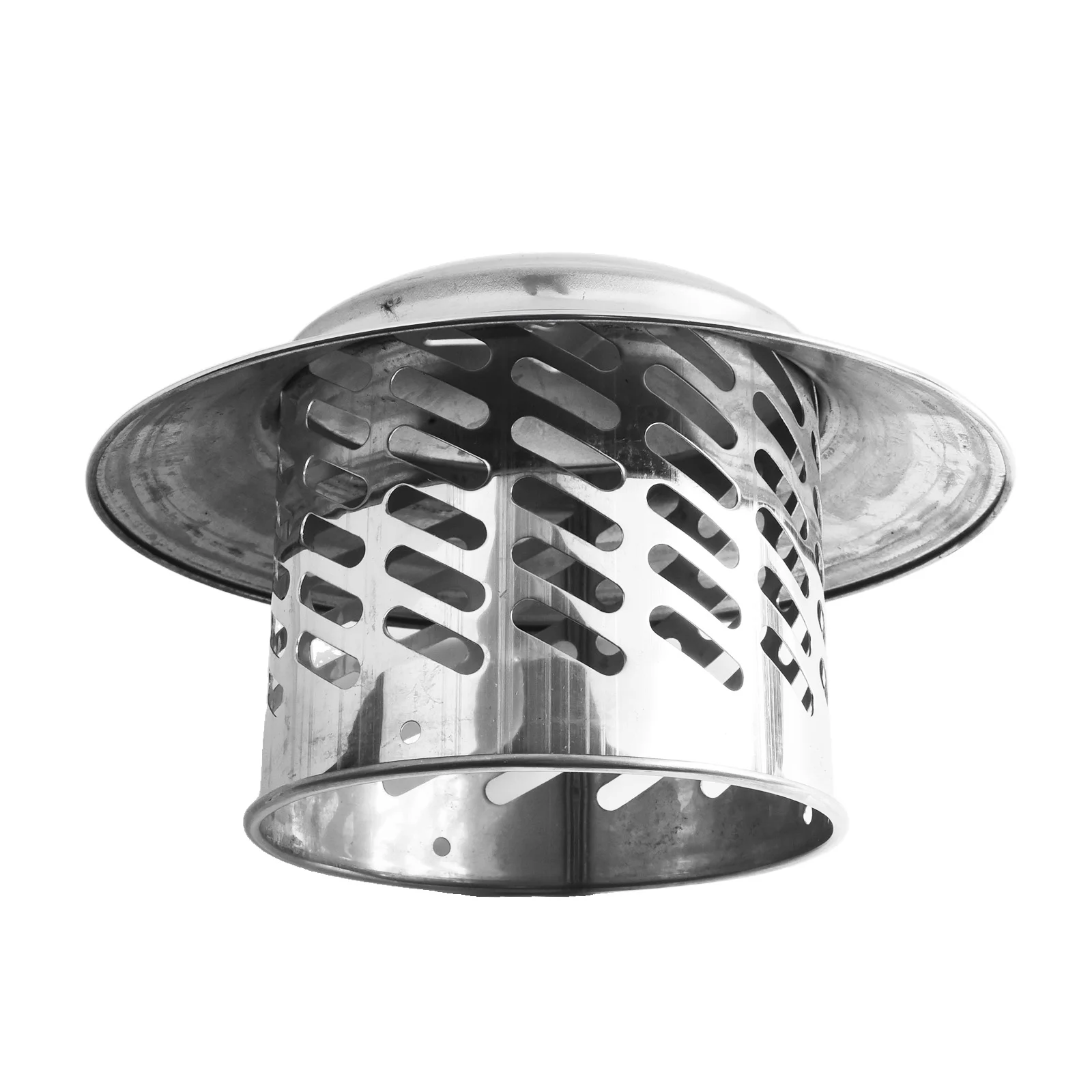 1pcs Stainles Steel Chimney Cap Exterior Wall Fresh Air Outlet Roof Pipe Exhaust Hood Home Improvement Parts Chimney Cap