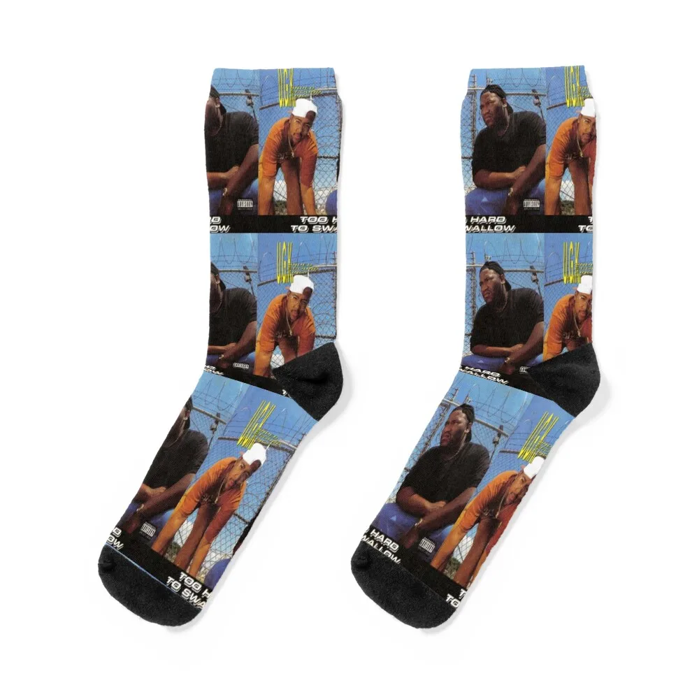 

UGK -Too Hard To Swallow 90's Southern Hip Hop Socks Men's sports and leisure anti-slip funny sock Socks Male Women's