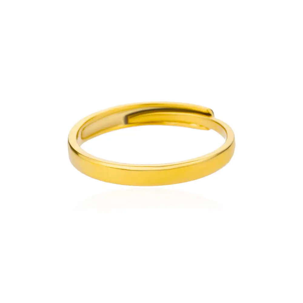 Minimalistische Textur Edelstahl Geometrische Ringe für Frauen Gold Farbe Öffnung Paar Ring Ästhetische Hochzeit Weihnachten Schmuck