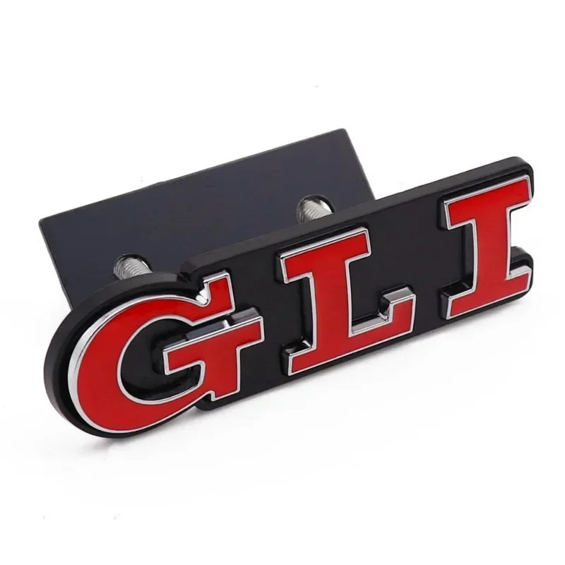 3D Metal Car Letters GLI Logo Rear Trunk Front Grill Badge Emblem Stickers Decals For Volkswagen Jetta MK2 MK4 MK5 MK6 MK7 MK8