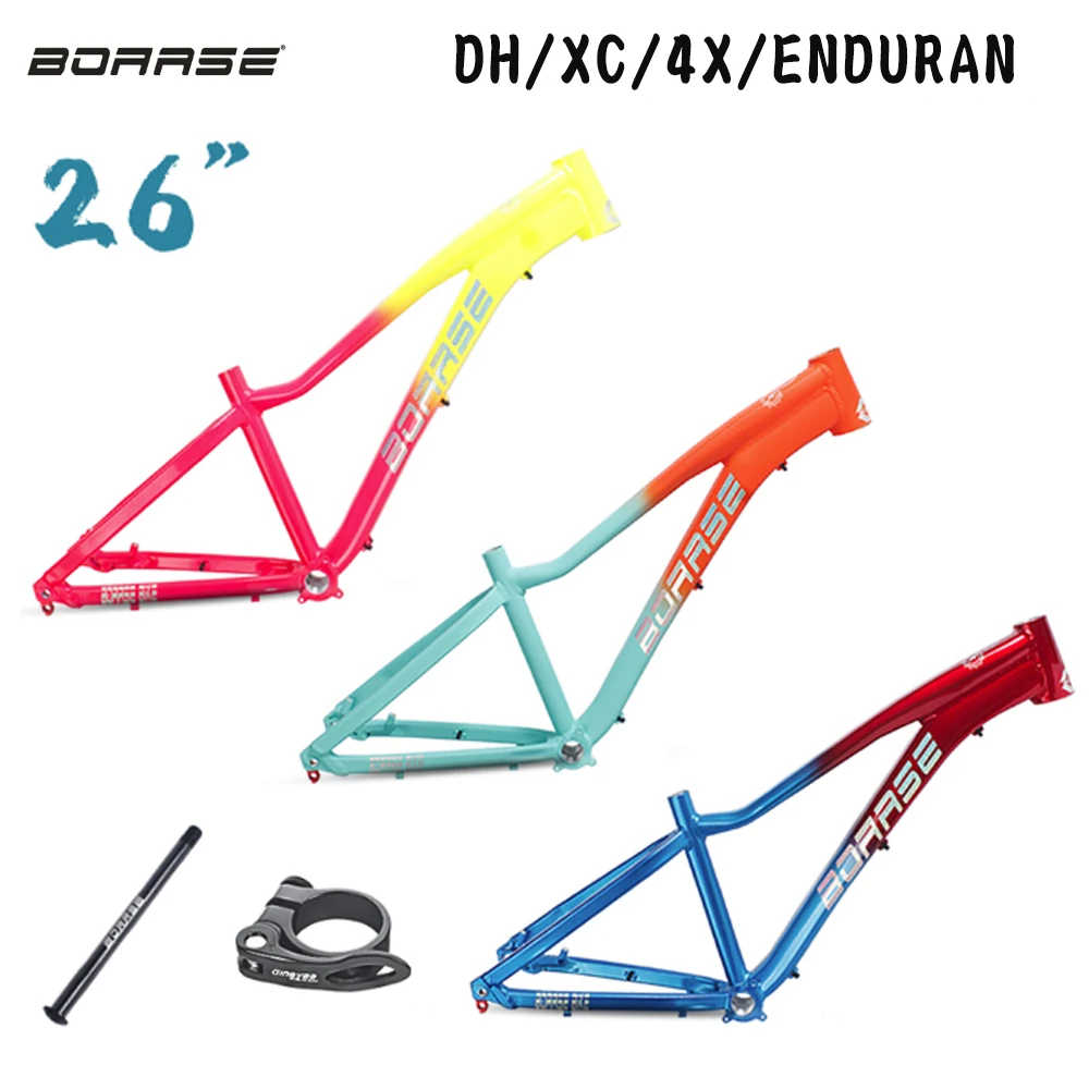 

BOARSE Bicycle Dirt Jump Bike Frame 26 Inchs DH XC 4X Street-bike Climbing BMX PUMP TRACK Aluminum Alloy Frame XPRO Ultralight