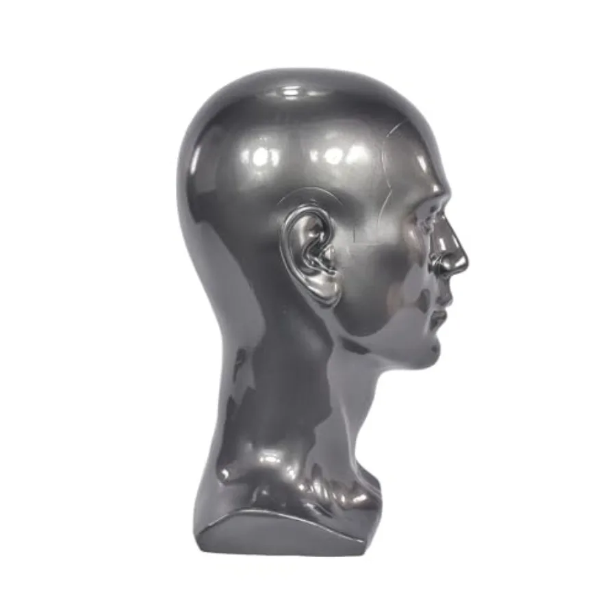 Mannelijke Mannequin Hoofd Professionele Oefenpop Hoofd voor Display Pruiken Hoeden Hoofdtelefoon Masker Zonnebril Sieraden en Scravat Display Stand