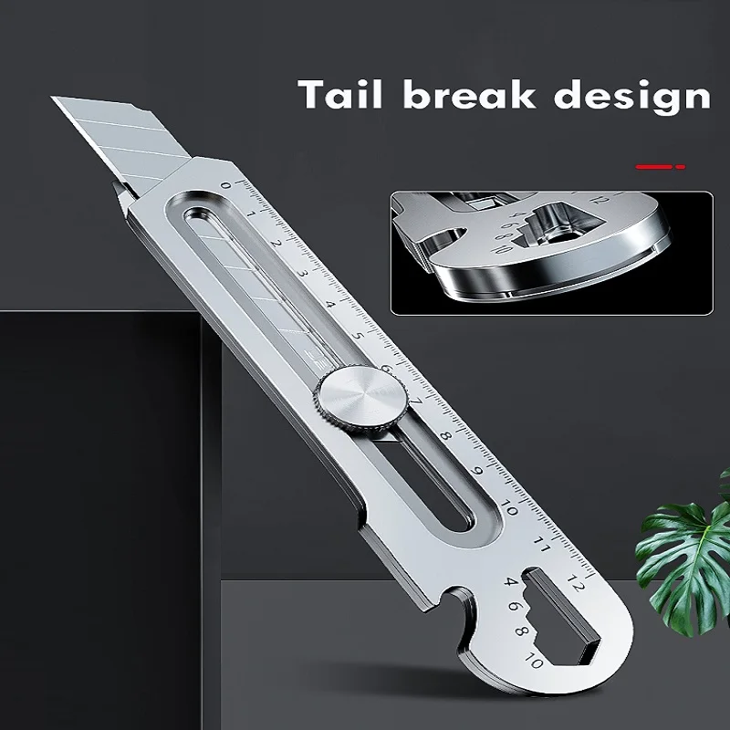 6 In 1 Multifunctional Pocket Utility Knife Stainless Stationery Steel канцелярский нож Couteau cuchillo Unboxing Cutter Office