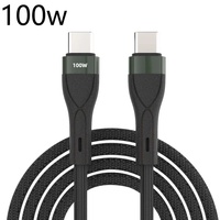 Kiki Shoot 100W USB Type C To USB C Cable For Macbook iPad Samsung Xiaomi PD Fast Charging Charger Cord 5A 1M Data Cables Wires