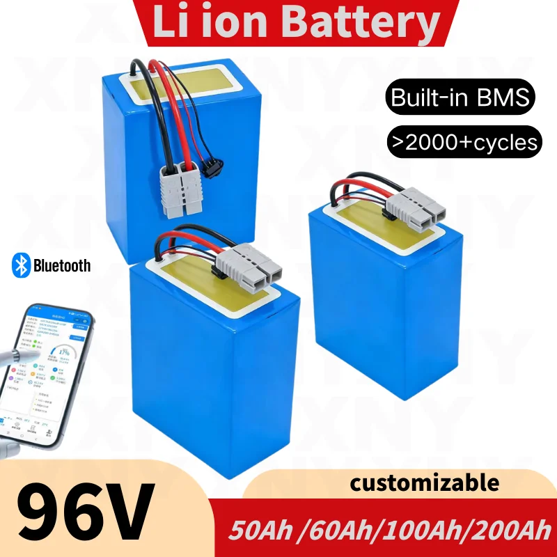 

Литий-ионный аккумуляторный блок XNY 26S 96V 60Ah 100Ah 200Ah с BMS 100A 200A для гольф-каров и электромобилей Club Car