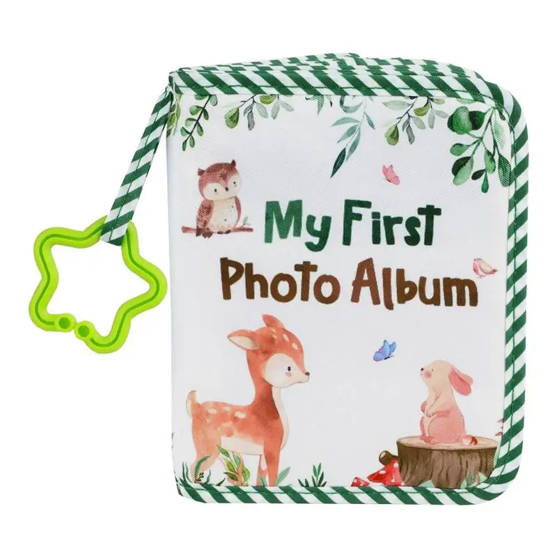 

Child Family Photo Album Animal Growth Record Photo Book Cloth First Year Book Of Photos Deer Owl Family Pictures Display Book