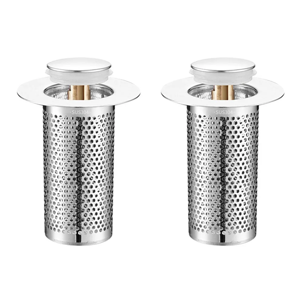 

Washbasin Plug Anti Odor Pop-Up Bounce Core Basin Stopper Hair Catcher Shower Sink Strainer Stainless Steel Filter Bouncing Core