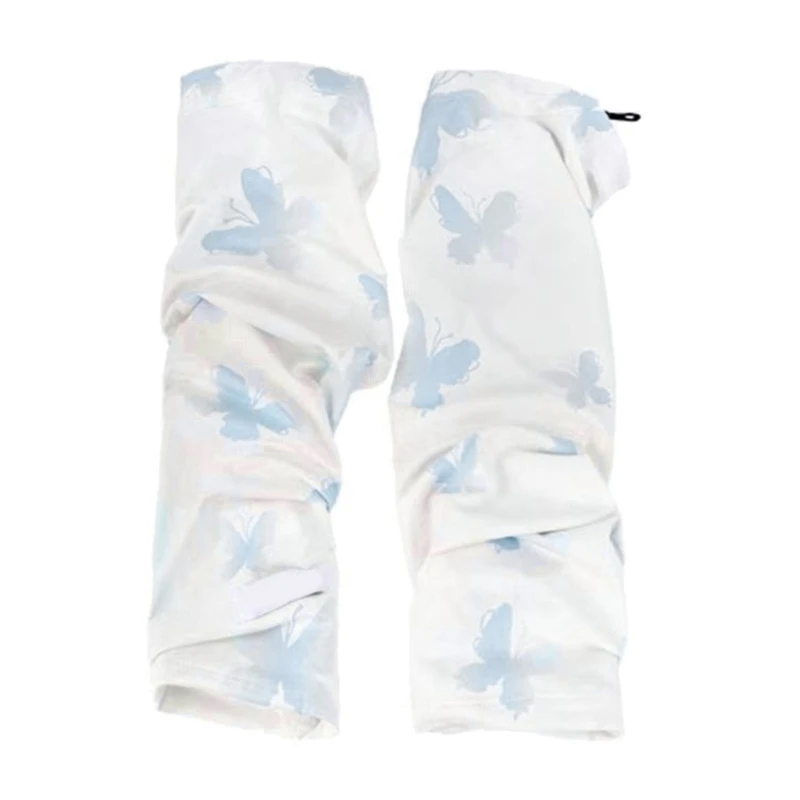 Comfortable Polyester Arm Sleeves For Outdoor Butterfly Pattern Lady Outfit Y166