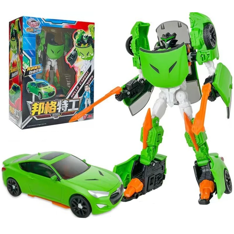 Korean Cartoon Anime Elite Version Carbot Deform Robot Transformation Car Action Figure Mecha Auto Kids Boy Toys Birthday Gifts