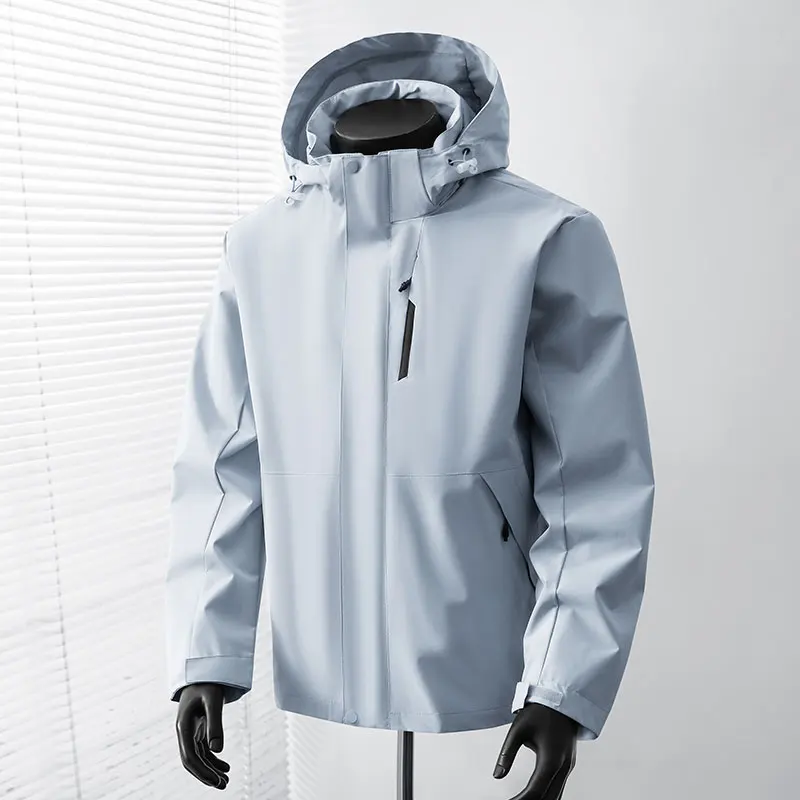 Outdoor Waterproof Hiking Jacket Men Spring Hooded Windbreaker Coats Breathable Fishing Camping Tactical Jackets Male Clothing